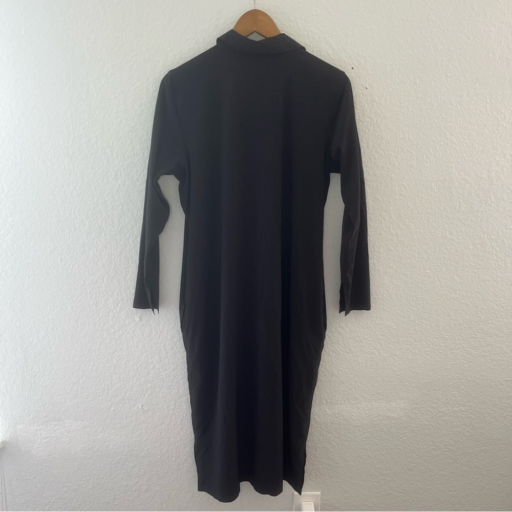 ATHLETA Urbanite Dress Black #846038 Casual Shirt Style Missing BELT Size S/P - Picture 14 of 16